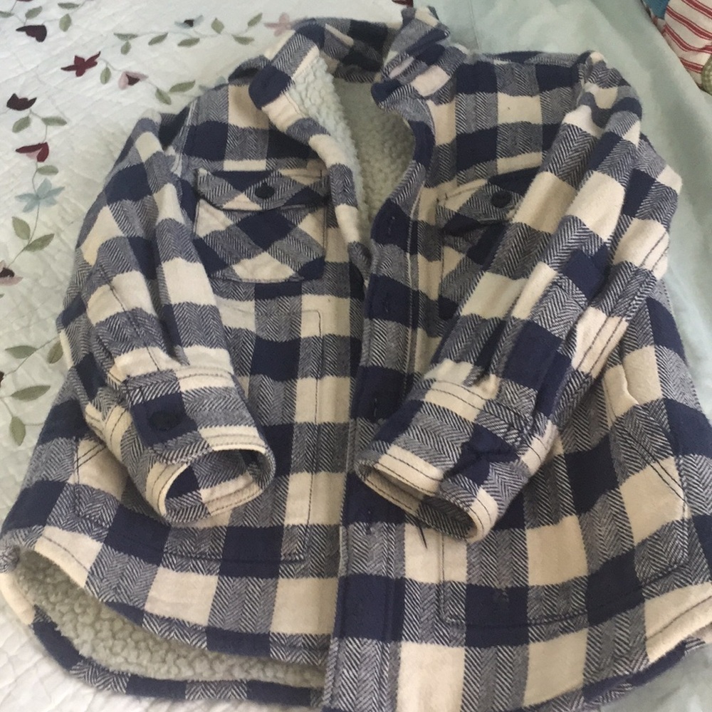 Jacket Boy size 4/5 like new. Black and white